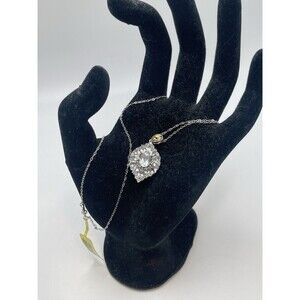 CHRYSOS STS 925 Sterling Silver Pendant And Chain Necklace New